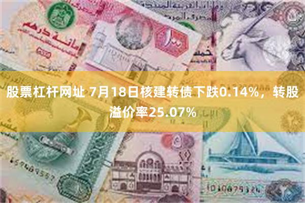 股票杠杆网址 7月18日核建转债下跌0.14%，转股溢价率25.07%