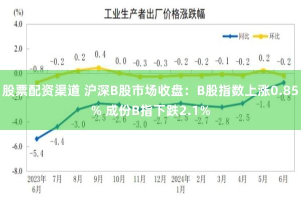 股票配资渠道 沪深B股市场收盘：B股指数上涨0.85% 成份B指下跌2.1%