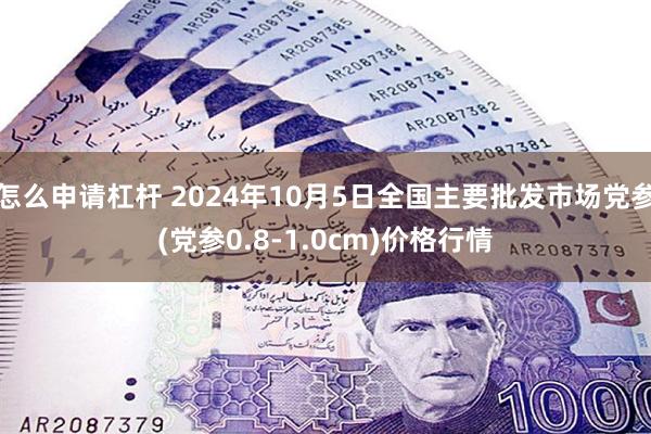 怎么申请杠杆 2024年10月5日全国主要批发市场党参(党参0.8-1.0cm)价格行情